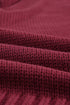 V Neck Drop Shoulder Knitted Sweater